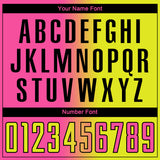 Custom Neon Yellow Pink-Black Sublimation Gradient Fashion Soccer Uniform Jersey