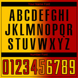 Custom Red Yellow-Black Sublimation Gradient Fashion Soccer Uniform Jersey