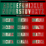 Custom Red Vintage Mexican Flag Kelly Green Black-Cream Sublimation Gradient Fashion Soccer Uniform Jersey