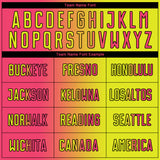 Custom Neon Yellow Neon Pink-Black Sublimation Gradient Fashion Soccer Uniform Jersey