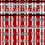 Custom Red White-Black Stripe Line Sublimation Soccer Uniform Jersey