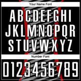 Custom Red White-Black Stripe Line Sublimation Soccer Uniform Jersey