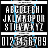 Custom Sky Blue White-Black Stripe Line Sublimation Soccer Uniform Jersey