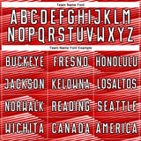 Custom Red White-Black Stripe Line Sublimation Soccer Uniform Jersey