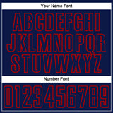 Custom Navy Red Splash Sublimation Soccer Uniform Jersey