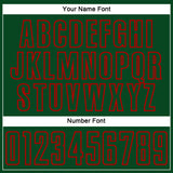 Custom Green Red Splash Sublimation Soccer Uniform Jersey