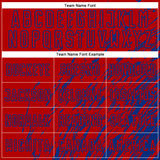 Custom Red Royal Splash Sublimation Soccer Uniform Jersey