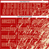 Custom Red Cream Splash Sublimation Soccer Uniform Jersey