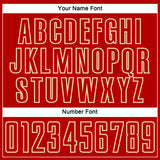 Custom Red Cream Splash Sublimation Soccer Uniform Jersey