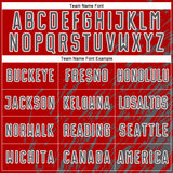 Custom Red Steel Gray-White Splash Sublimation Soccer Uniform Jersey