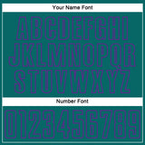 Custom Teal Purple Splash Sublimation Soccer Uniform Jersey
