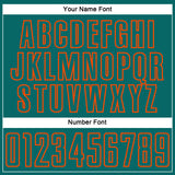 Custom Teal Orange Splash Sublimation Soccer Uniform Jersey