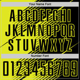 Custom Black Neon Yellow Line Sublimation Soccer Uniform Jersey
