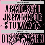 Custom Black Light Pink Line Sublimation Soccer Uniform Jersey