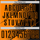 Custom Black Bay Orange Line Sublimation Soccer Uniform Jersey