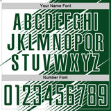 Custom Green White Line Sublimation Soccer Uniform Jersey