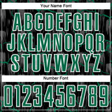 Custom Black Kelly Green-White Lightning Sublimation Soccer Uniform Jersey