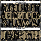 Custom Black Vegas Gold Lightning Sublimation Soccer Uniform Jersey