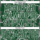 Custom Green White Lightning Sublimation Soccer Uniform Jersey