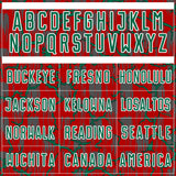 Custom Red Kelly Green-White Lightning Sublimation Soccer Uniform Jersey