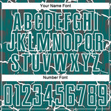 Custom Teal White Lightning Sublimation Soccer Uniform Jersey