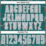 Custom Teal Gray-White Lightning Sublimation Soccer Uniform Jersey