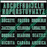 Custom Black Kelly Green-White Abstract Fragment Art Splash Sublimation Soccer Uniform Jersey