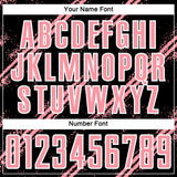 Custom Black Medium Pink-White Abstract Fragment Art Splash Sublimation Soccer Uniform Jersey