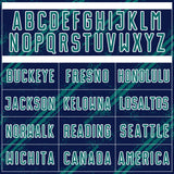 Custom Navy Teal-White Abstract Fragment Art Splash Sublimation Soccer Uniform Jersey