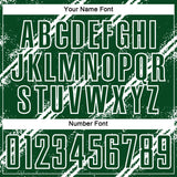 Custom Green White Abstract Fragment Art Splash Sublimation Soccer Uniform Jersey