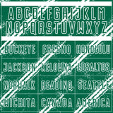 Custom Kelly Green White Abstract Fragment Art Splash Sublimation Soccer Uniform Jersey
