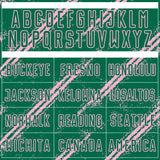 Custom Kelly Green Light Pink Abstract Fragment Art Splash Sublimation Soccer Uniform Jersey