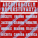 Custom Red Light Blue-White Abstract Fragment Art Splash Sublimation Soccer Uniform Jersey