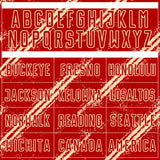 Custom Red Cream Abstract Fragment Art Splash Sublimation Soccer Uniform Jersey