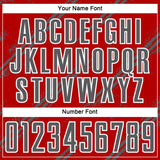 Custom Red Steel Gray-White Abstract Fragment Art Splash Sublimation Soccer Uniform Jersey