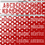 Custom Red White Modern Polka Dot Sublimation Soccer Uniform Jersey