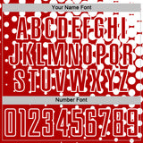 Custom Red White Modern Polka Dot Sublimation Soccer Uniform Jersey