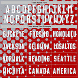 Custom Red White-Gray Modern Polka Dot Sublimation Soccer Uniform Jersey