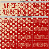 Custom Red Cream Modern Polka Dot Sublimation Soccer Uniform Jersey