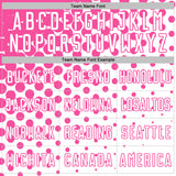 Custom White Pink Modern Polka Dot Sublimation Soccer Uniform Jersey