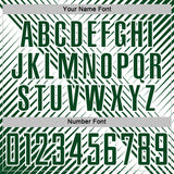 Custom Green White Line Sublimation Soccer Uniform Jersey
