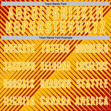 Custom Red Gold-White Line Sublimation Soccer Uniform Jersey