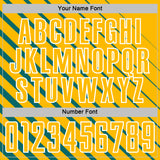 Custom Teal Gold-White Lines Sublimation Soccer Uniform Jersey