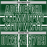 Custom Green White Lines Sublimation Soccer Uniform Jersey