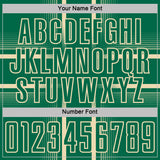 Custom Kelly Green Cream Lines Sublimation Soccer Uniform Jersey