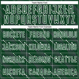 Custom Green White Slant Lines Sports Sublimation Soccer Uniform Jersey