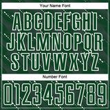 Custom Green White Slant Lines Sports Sublimation Soccer Uniform Jersey