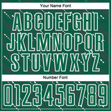 Custom Kelly Green White Slant Lines Sports Sublimation Soccer Uniform Jersey
