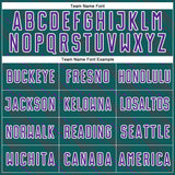 Custom Teal Purple-White Slant Lines Sports Sublimation Soccer Uniform Jersey
