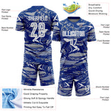 Custom Figure White Royal-Gray Fluid Art Splash Sublimation Soccer Uniform Jersey